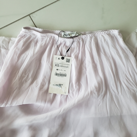 Zara High Waisted Long A-Line Skirt - Picture 12 of 13